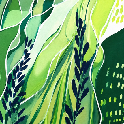 Magic greeneery #2, 150x50cm