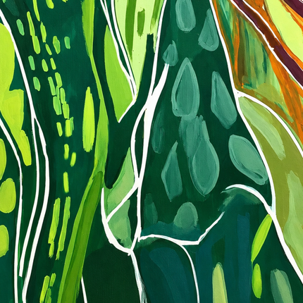 Magic greeneery #2, 150x50cm