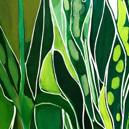 Magic greeneery #2, 150x50cm