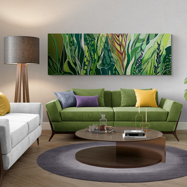 Magic greeneery #2, 150x50cm