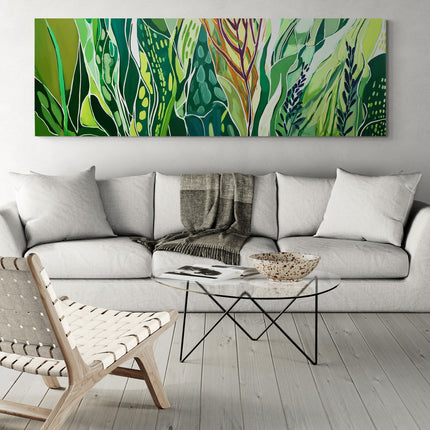 Magic greeneery #2, 150x50cm