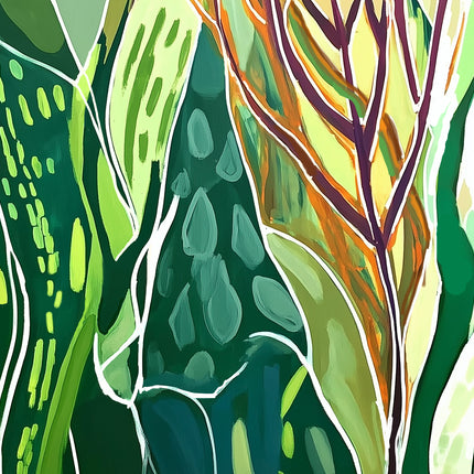Magic greeneery #2, 150x50cm